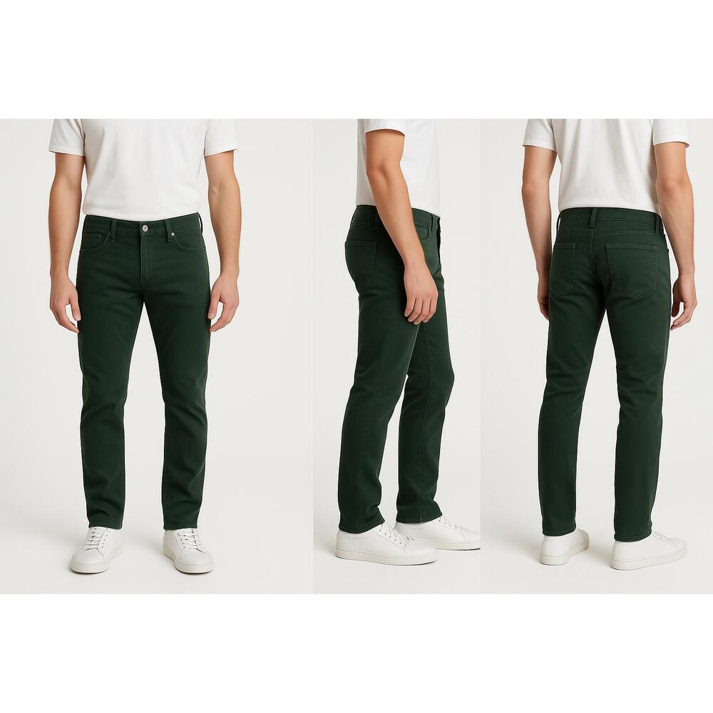 Adriano Goldschmied Pants Mens 30x30 Dark Green Tellis Fit Modern Tailored